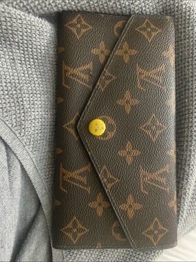 Louis Vuitton Monogram Continental Wallet in Brown and Yellow